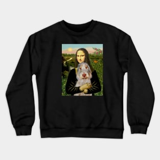 Mona Lisa and her Italian Spinone Crewneck Sweatshirt